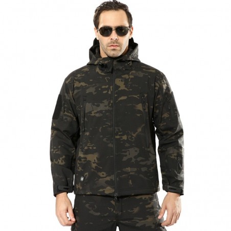 hooded military jacket